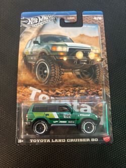 Hot Wheels 2025 Silver Series Toyota Series Toyota Land Cruiser 80 Green 4/5
