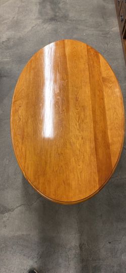 Oval Wooden Coffee Table