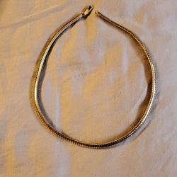 Vintage Italy 925 Omega Chain Necklace 8mm 18" 36 Grams Sterling Silver 