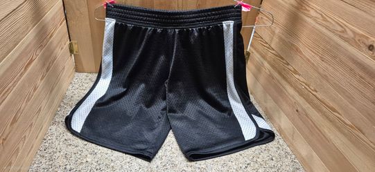 Fila Sport Boys Athletic Mesh Shorts Black White Side Stripe Size M (10/12)