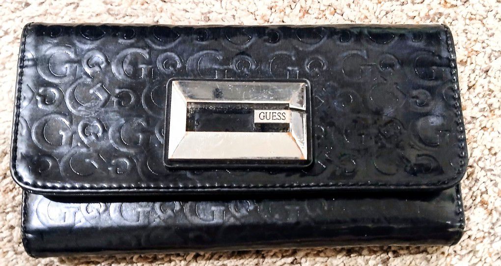 Black GUESS Trifold wallet