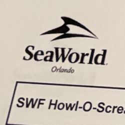 2 Sea World (HOWL-O-SCREAM TICKETS FOR SALE INCLUDING PARKING PASS