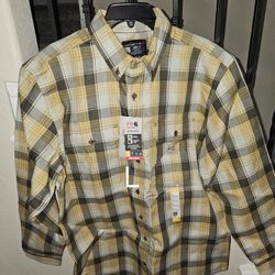 CARHARTT FRC PLAID BUTTON UP SHIRT 