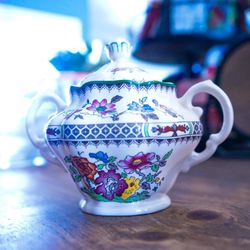 Spode Chinese Rose Sugar Bowl & Lid (Vintage)