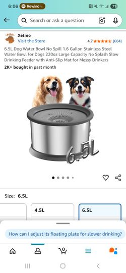 Dog Water Bowl With Filter