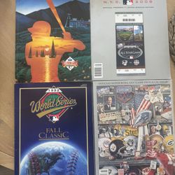 Lot Of 4 Vintage Super Bowl World Series All Star Game Programs