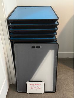 Zion vertical display cases with risers - brand new