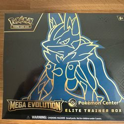 Pokemon Mega Evolution Pokemon Center ETB Mega Lucario