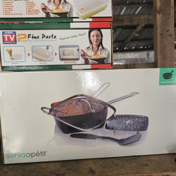 5pc Fry Pan and Pasta Cookers 