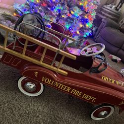 Fire Truck Pedal Car