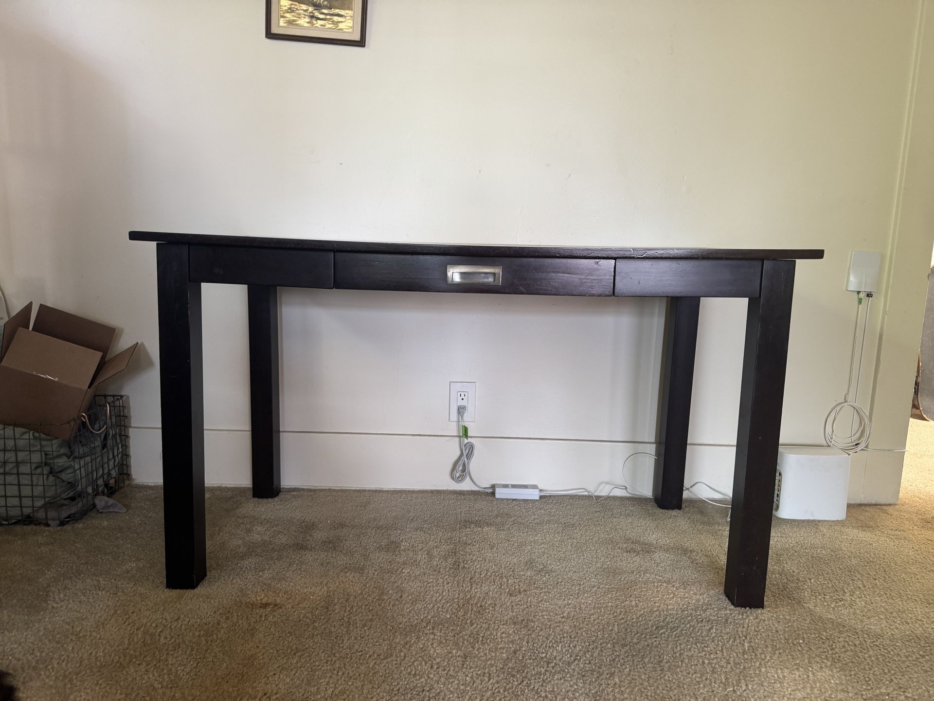 Black Wood Desk