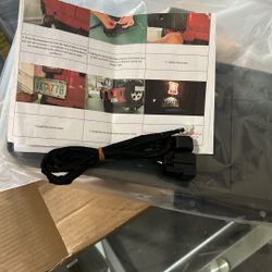 JeCar Fit for JK License Plate Holder Frame with Light Rear License Plate Mounting Bracket Compatible with 2007-2017 Jeep Wrangler JK JKU Sahara Rubic