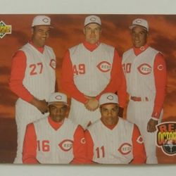 1993 Upper Deck Cincinnati Reds Team #473 Red October Rijo Dibble Sanders Baseball Card
