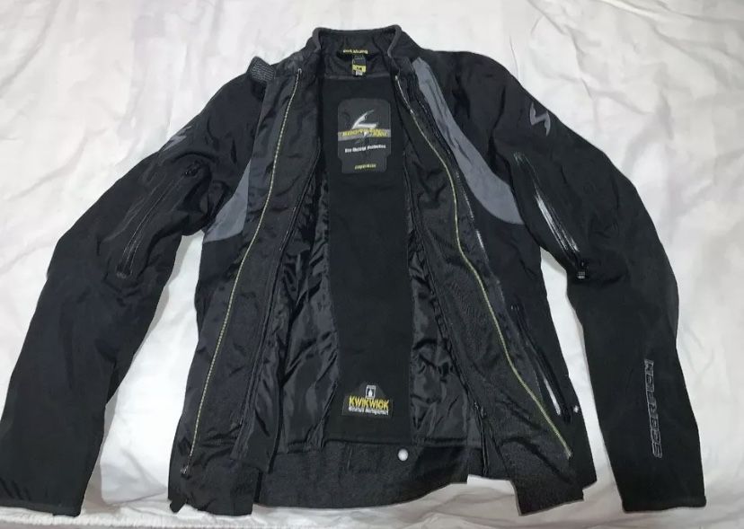 Get Stung Scorpion Exo Skeletal Protection Motorcycle Jacket Adult M Water Proof