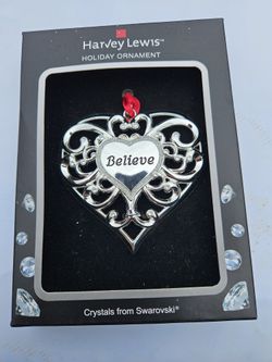 Silver Believe Ornament New In Box