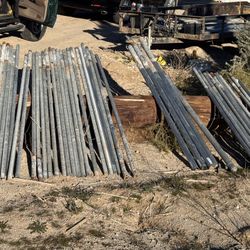 Galvanized Steel Fence Poles