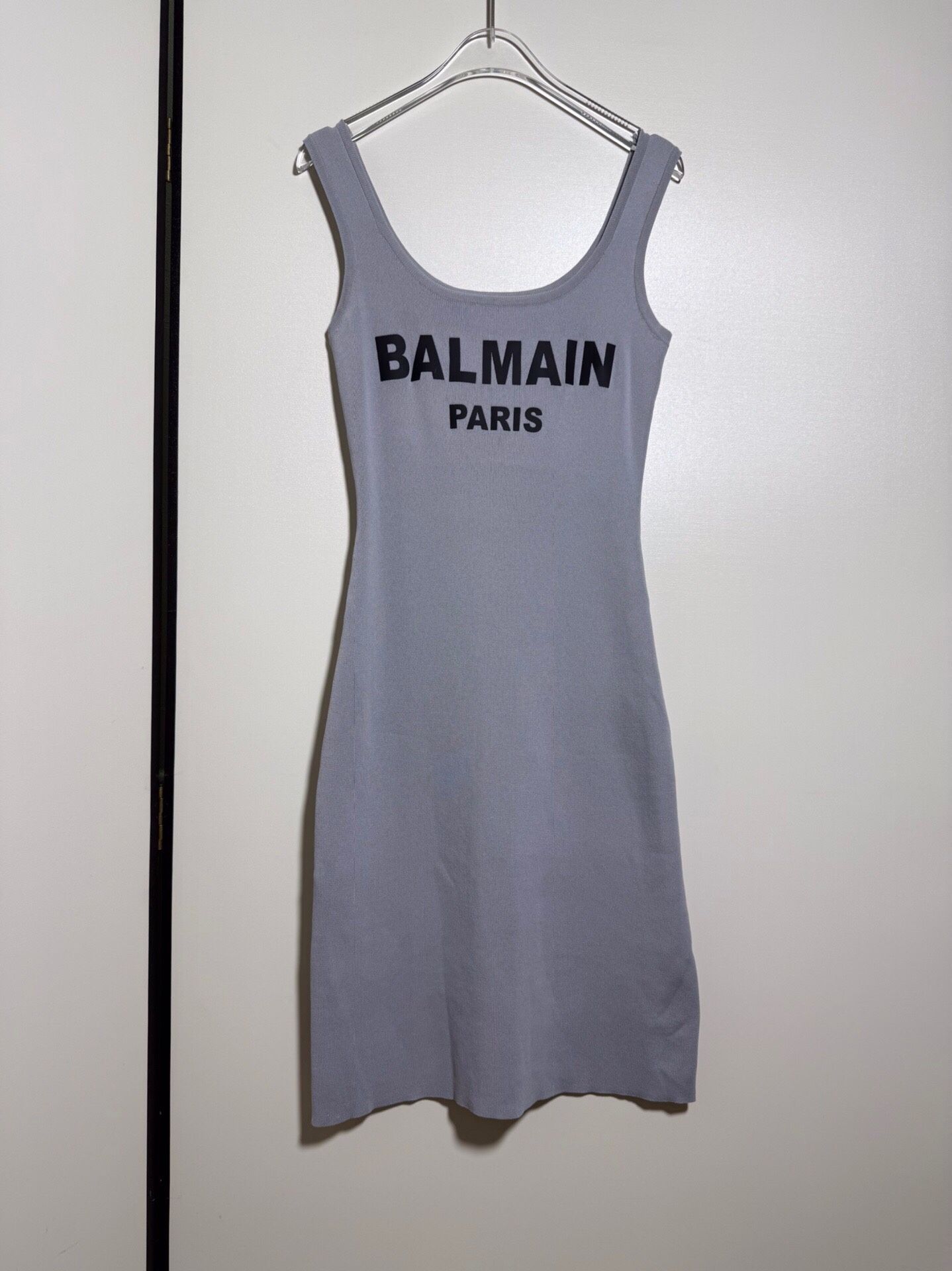 Women's Fashion Logo Letter Dress Grey M