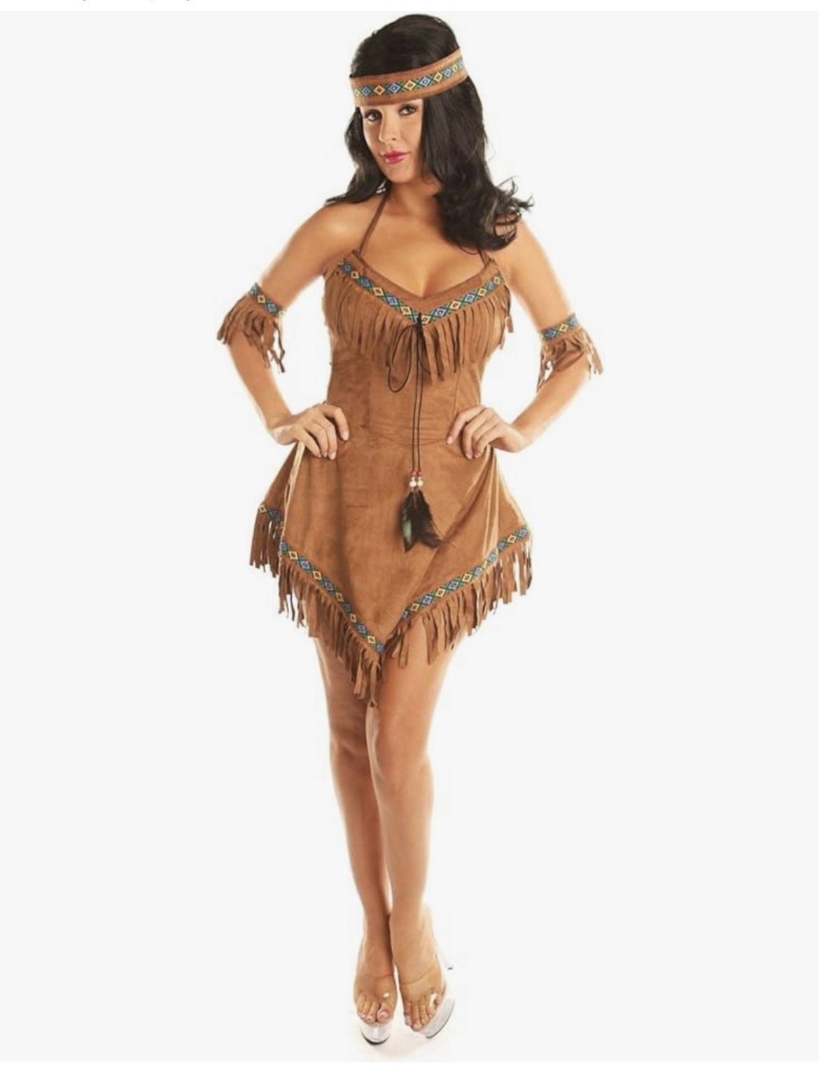 Indian Princess Costume for Teen Girl Women Halloween Party Cospaly Suits Large