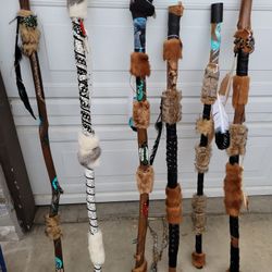 Native walking sticks