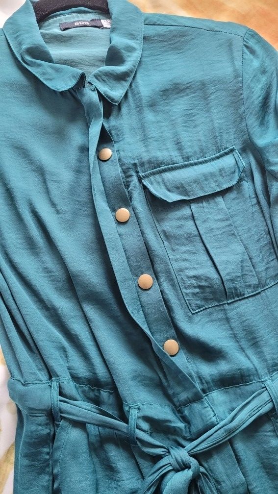 Urban Outfitters Emerald Satin Jumpsuit - Women's XS