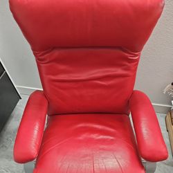 Red Leather Recliner