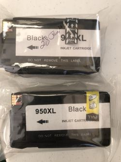 (2) HP 950XL high Capacity sealed cartridges