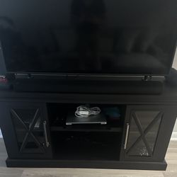 Black Wooden Tv Stand 