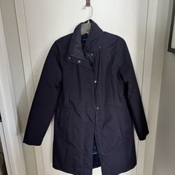 Men’s  Landsend winter dark blue coat. Size small.
