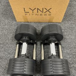 50 Ib Adjustable Dumbbell Pair (New in box) 