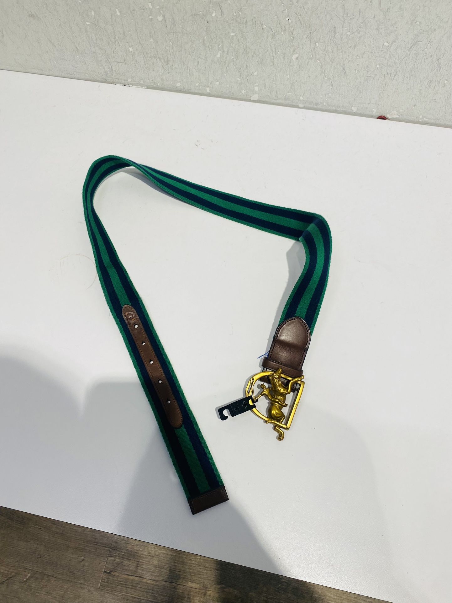 Polo Ralph Lauren Equestrian Brass Buckle Belt