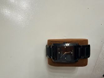 Movado Black Rectangular Watch