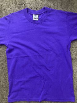 pro club purple blank t shirt