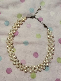 Vintage Faux Pearl Choker 