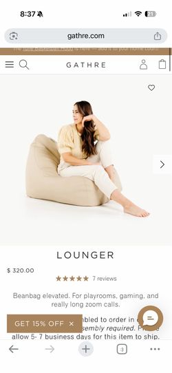 Gathre bean bag chair