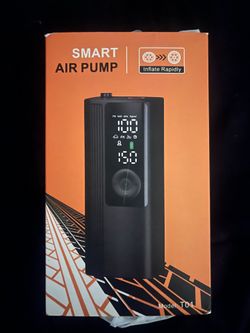 Portable Smart Air Pump Tire Inflator 150 PSI – USB-C Rechargeable