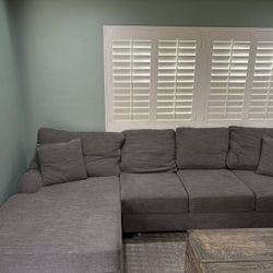 Grey Sofa With Chaise 