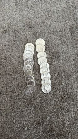 90% Silver All 1964 Kennedy Half Dollars