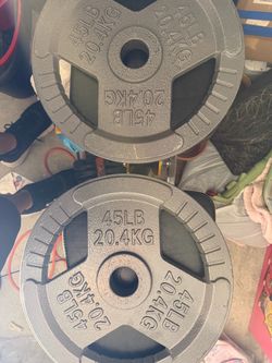 Very nice pair of 45s Olympic weight plates