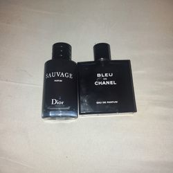  Selling Dior Sauvage and Blue Chanel perfumes. Bought for $465. Great condition. Interested?"