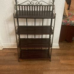 Vintage Metal Wire 4-Tier Rack/Plant Stand