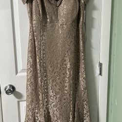 New Champagne color formal dress