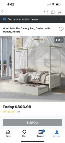 Canopy Twin Bed In Box