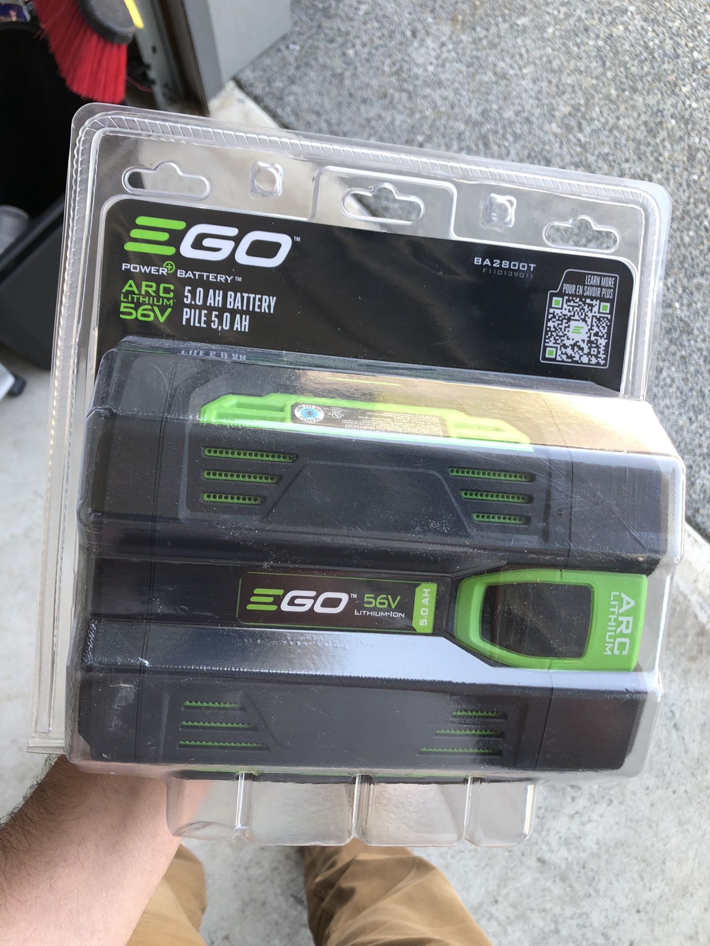 New EGO POWER+ 56 -Volt, 5 Ah (Li-ion) Battery