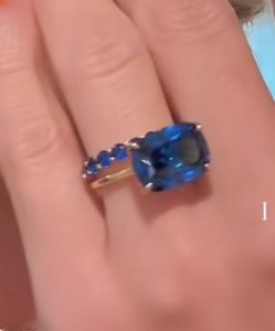 UGI 0.05ct Blue Sapphire Gem solid sterling Silver Ring for Women