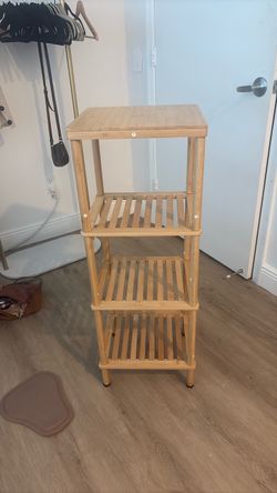 4-Tier Bamboo Storage Shelf Unit