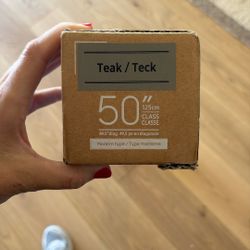 50” Samsung Frame Modern Teak Frame 