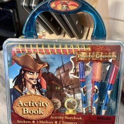 2007 NEW Pirates of the Caribbean Disney Johnny Depp Activity Book set