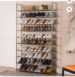 New 10 Tier Gray Shoe Rack Organizer (still in the box brand new)Each shoe rack $40firm