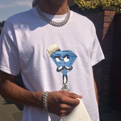 White Gold Cuban Set 14K Gold Plated Does Not Loses 