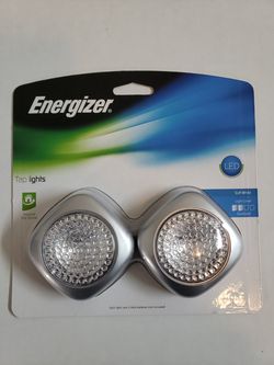 Energizer LED Tap Lights 2 Pack Battery Operated Soft White Light Push On/Off